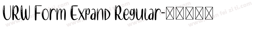 URW Form Expand Regular字体转换